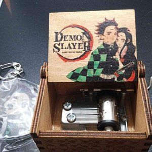 Demon slayer music box with key chain